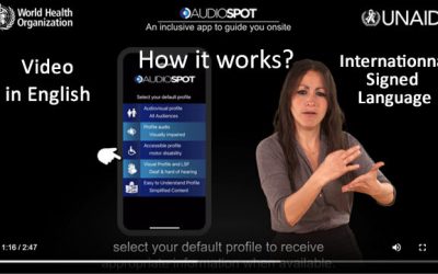 Communication accessible sur AudioSpot à l’OMS